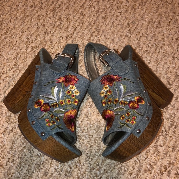 G by Guess Shoes - G By Guess Denim Wedges